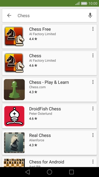 Press the required app.