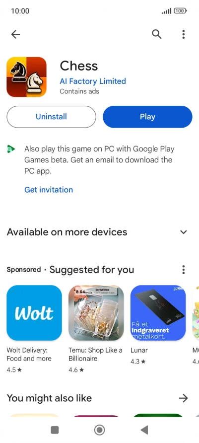 Press the Home key to return to the home screen.