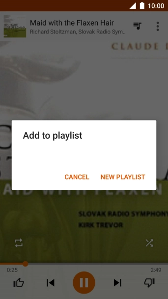 Press NEW PLAYLIST.