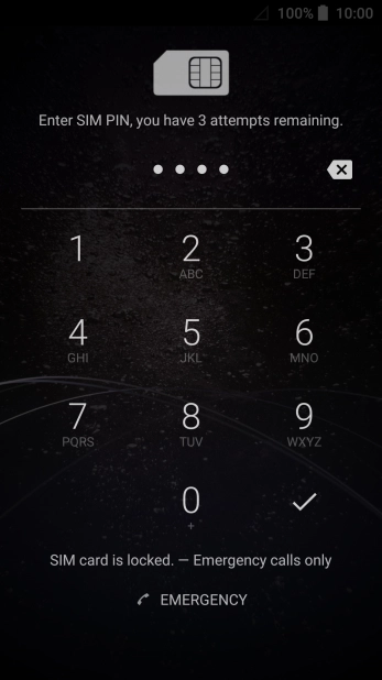 If you're asked to key in your PIN, do so and press the confirm icon.