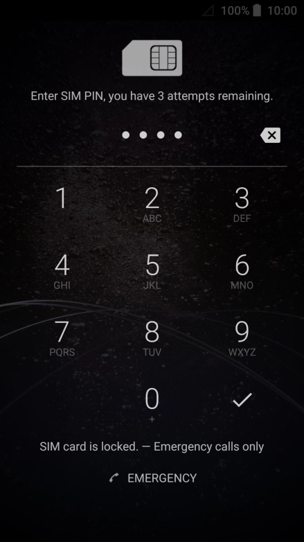 If you're asked to key in your PIN, do so and press the confirm icon.