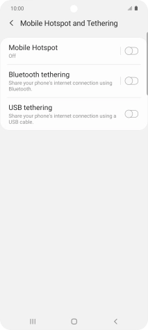 Press Mobile Hotspot.