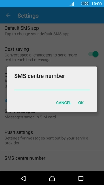 Key in +35387699989 and press OK.
