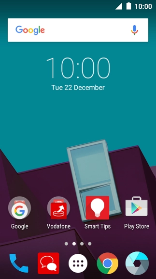 Press the phone icon.