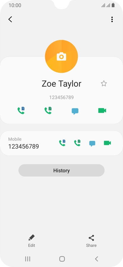 Press the Home key to return to the home screen.
