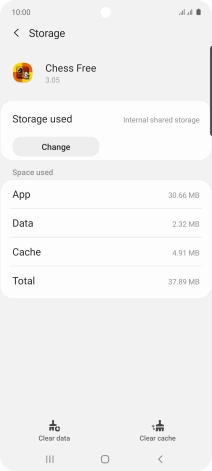 Press Clear cache.