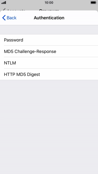 Press Password.