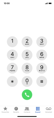 Press Keypad.