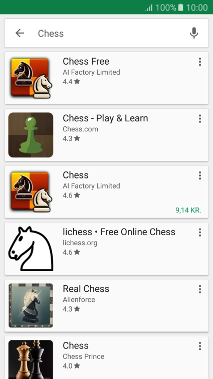 Press the required app.