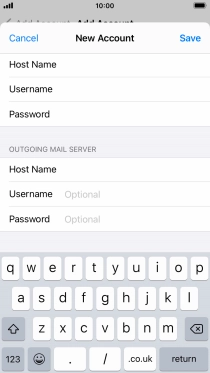 Press Save. Your email account has now been set up. To select more settings for incoming and outgoing server, proceed with the following steps.