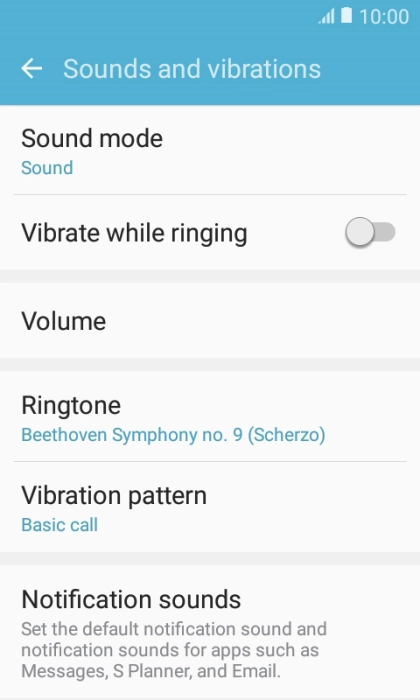 Press the Home key to return to the home screen.