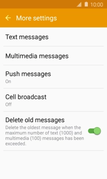 Press Text messages.