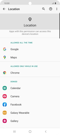 Press the required app.