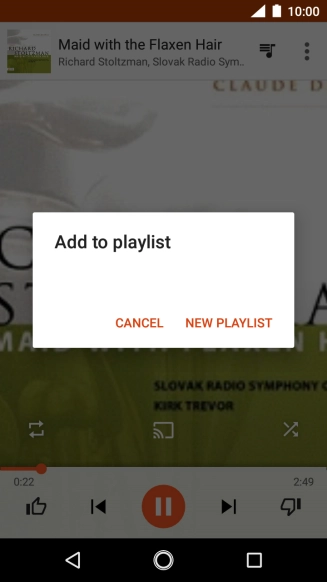 Press NEW PLAYLIST.