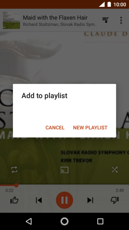 Press NEW PLAYLIST.
