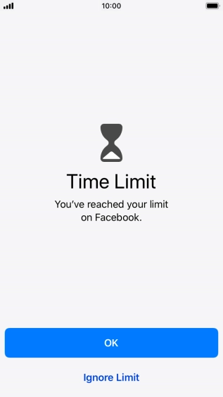 Press Ignore Limit.