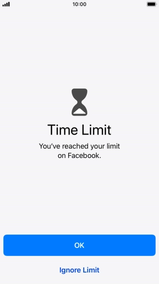 Press Ignore Limit.