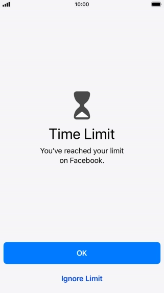 Press Ignore Limit.