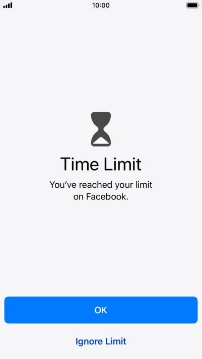 Press Ignore Limit.