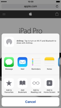 Press Add Bookmark.