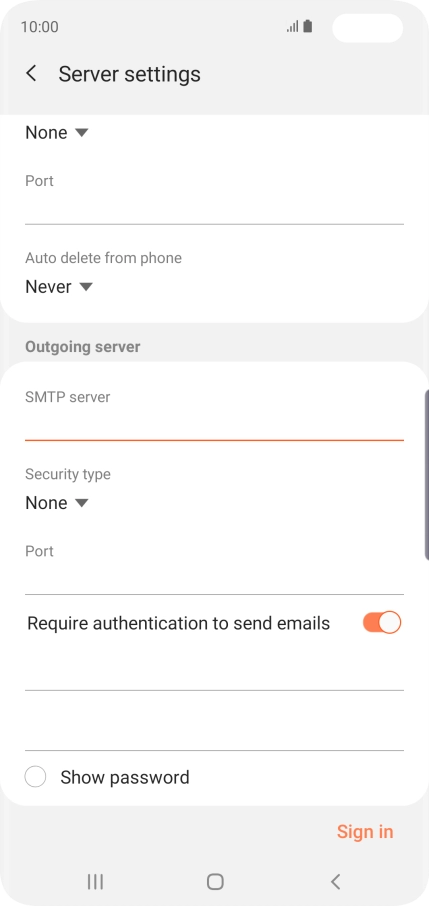 Press the drop down list below 