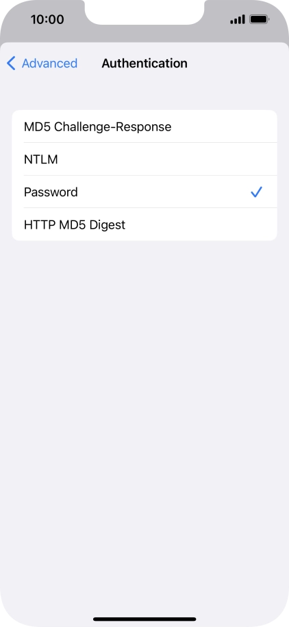 Press Password.
