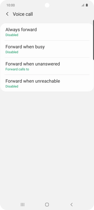 Press the Home key to return to the home screen.