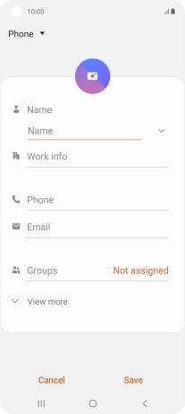 Press the address book drop down list.