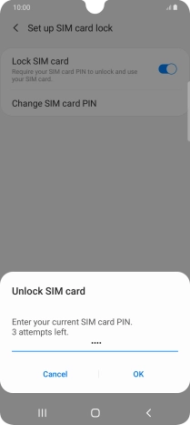 Key in your PIN and press OK.