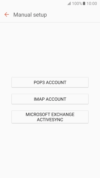 Press POP3 ACCOUNT.