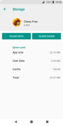 Press CLEAR CACHE.