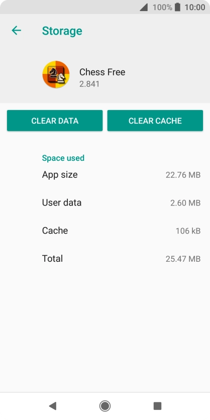 Press CLEAR CACHE.