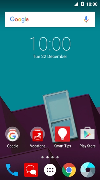 Press the Home key to return to the home screen.