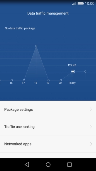 The data usage is displayed.