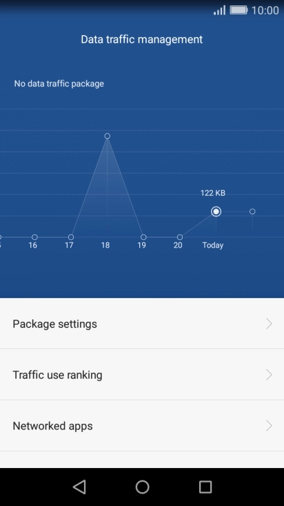 The data usage is displayed.