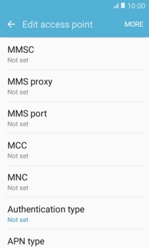 Press MMSC.