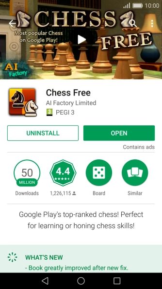 Press UNINSTALL.