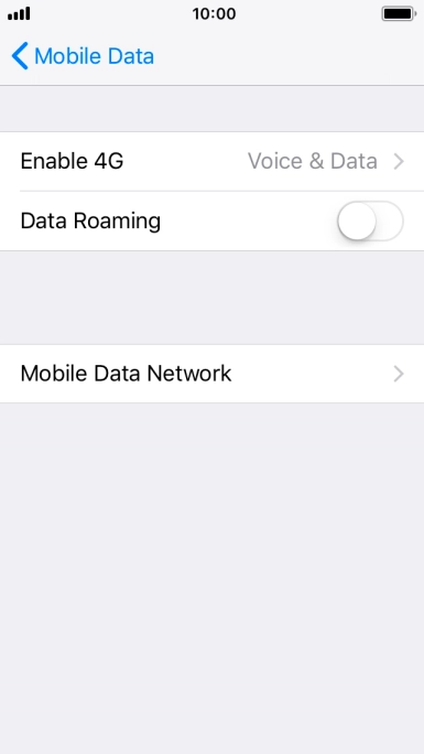 Press Enable 4G.