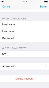 Press SMTP.