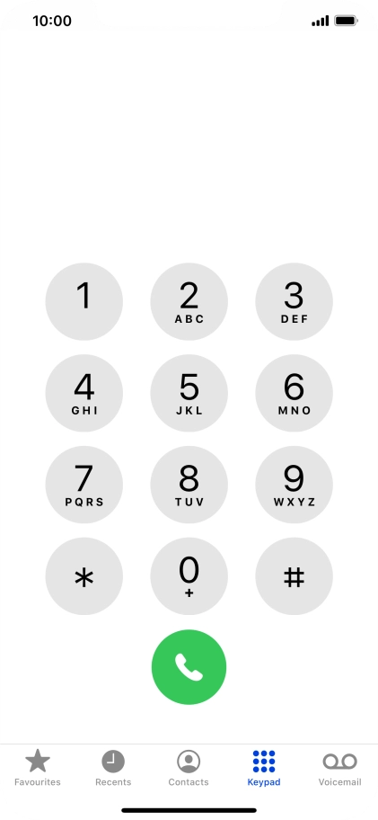 Press Keypad.