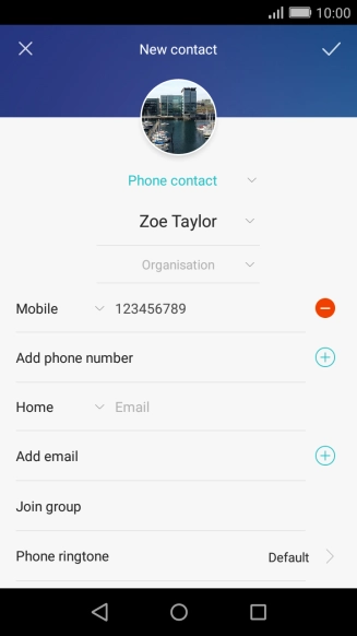 Press the drop down list next to the phone number.