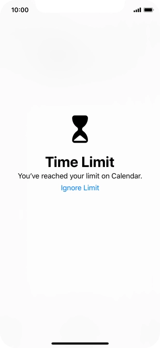 Press Ignore Limit.