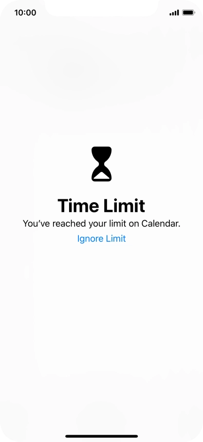 Press Ignore Limit.