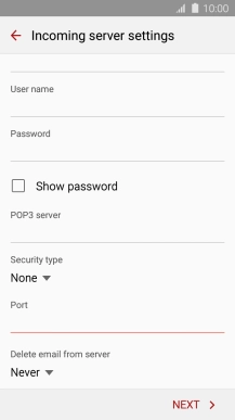 Press the drop down list below 