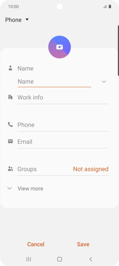 Press the address book drop down list.