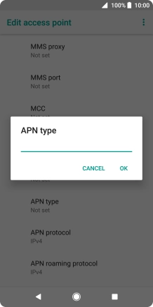 Key in mms and press OK.