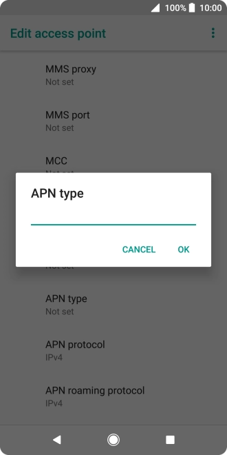 Key in mms and press OK.