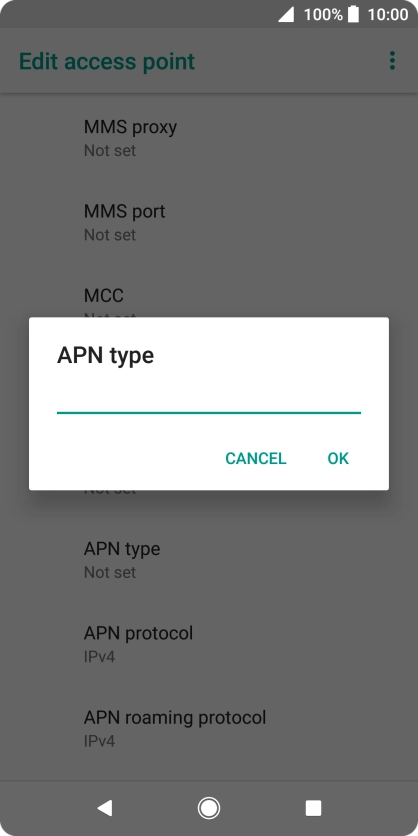 Key in mms and press OK.