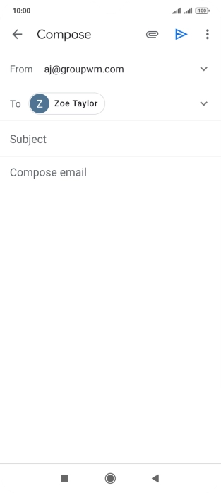 Press Subject and key in the required subject.