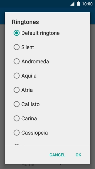 Press the required ring tones to hear them.